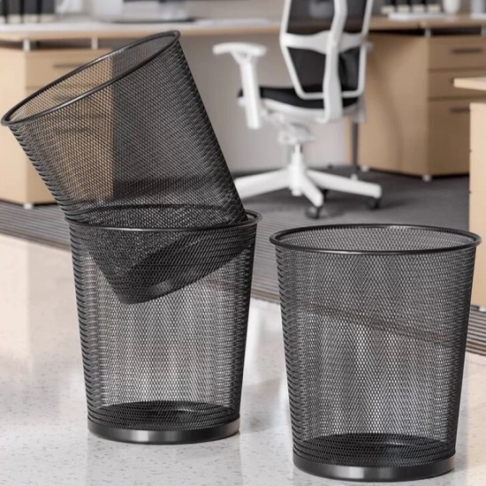 Metal Trash Can Medium